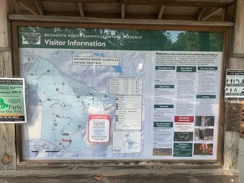 Weymouth Woods Map Southern Pines